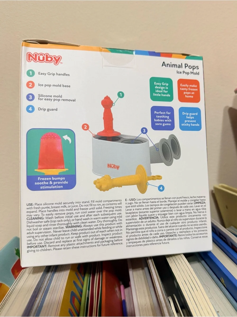 3 for $25 Nubby Teething Animal Pops Ice Pop Mold